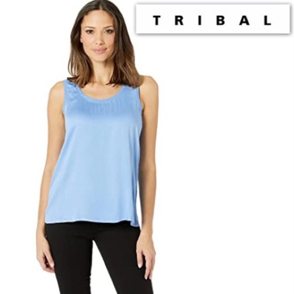 NWT Tribal Woven Light Sateen Tank